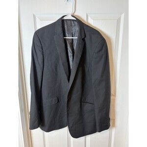 KENNETH COLE Mens Blazer Sport Coat Casual Jacket Size 44R Black